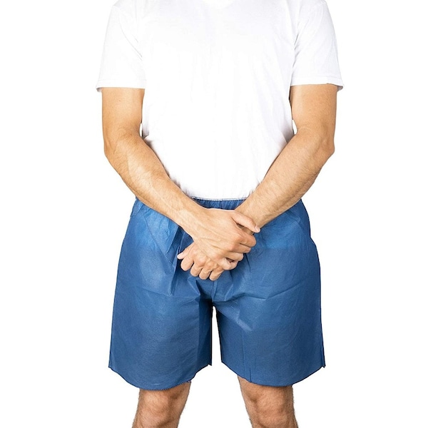 Short Nonwoven L/Xl Navy Blue Medishorts 50/Cs, 50PK